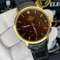 ساعت مچی مردانه و پسرانه الگانس بند چرمی با کیفیت Elegance