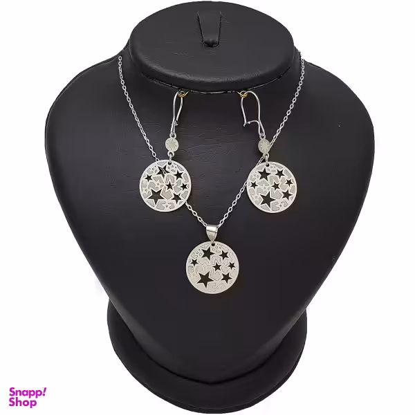 نیم ست نقره طرح لیزری ستاره کد ِِDAS23