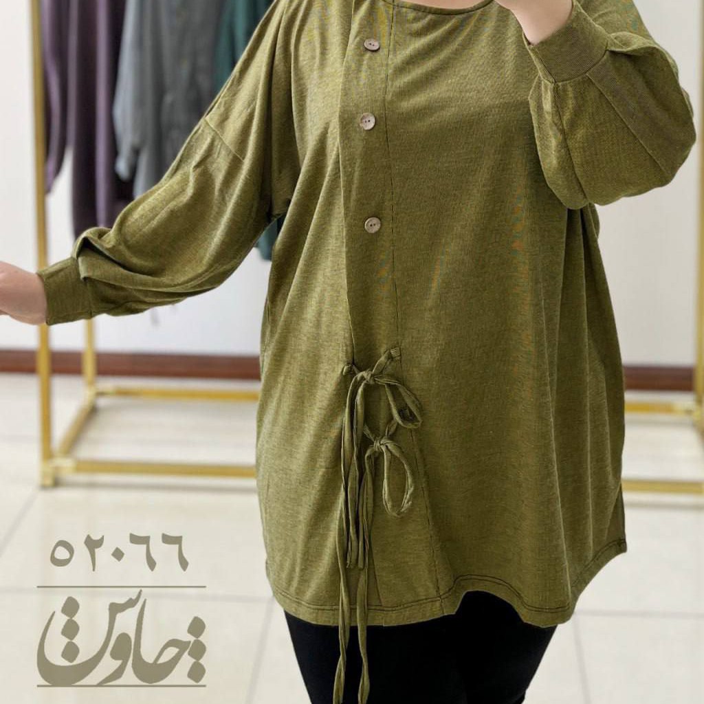 تونیک آزاد سایز بزرگ جنس ژاکارد سایز 50 تا 70 عکس سایز 54 میباشد