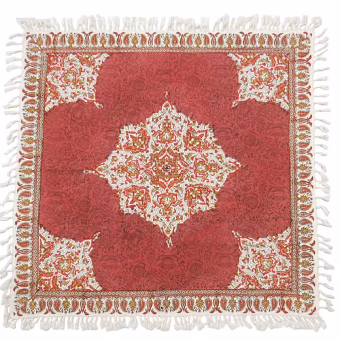 رومیزی قلمکاری اعلا سایز 80 در 80 سانتی متر 