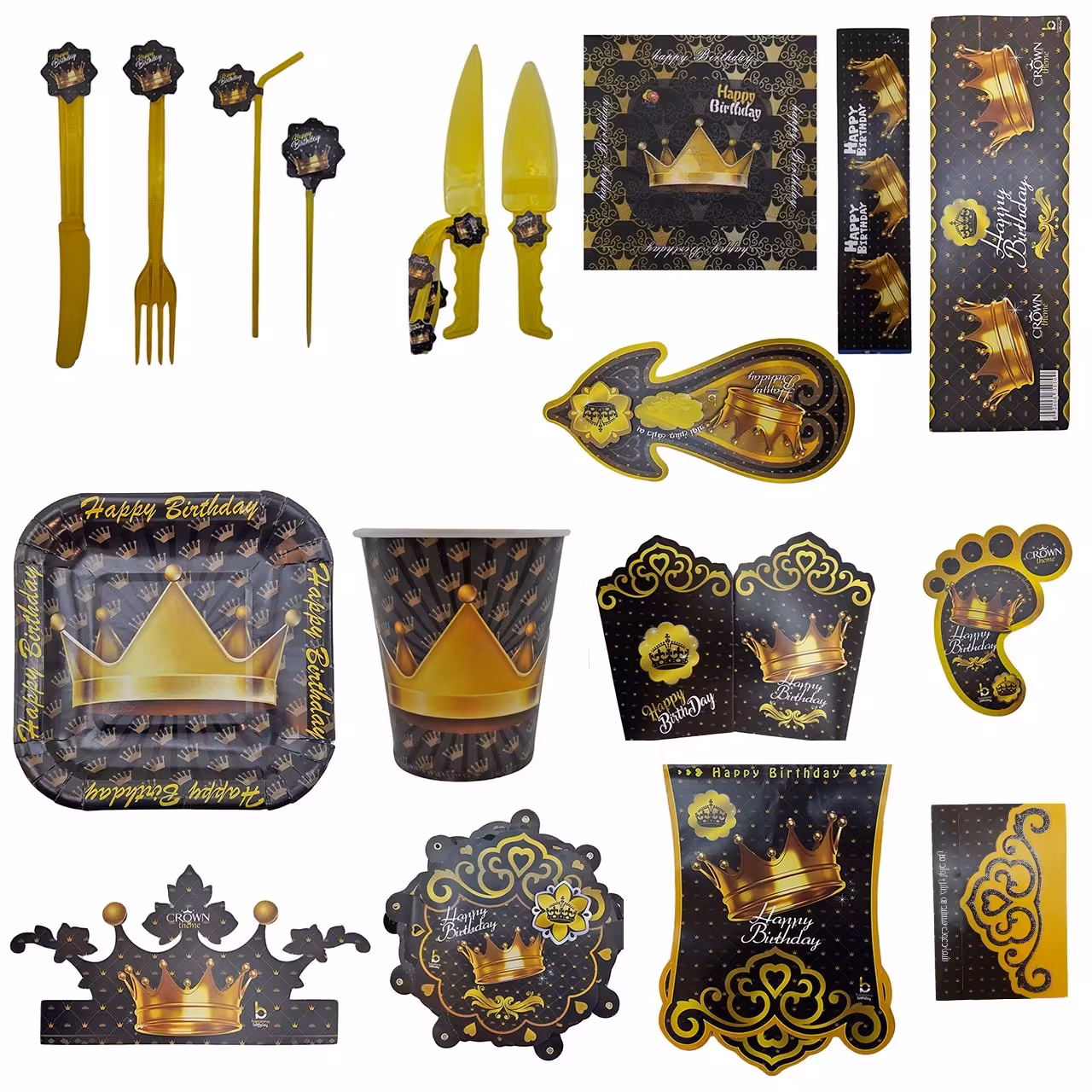 پک جشن تولد گالری زیبا باکس مدل تم کینگ King سایز 150