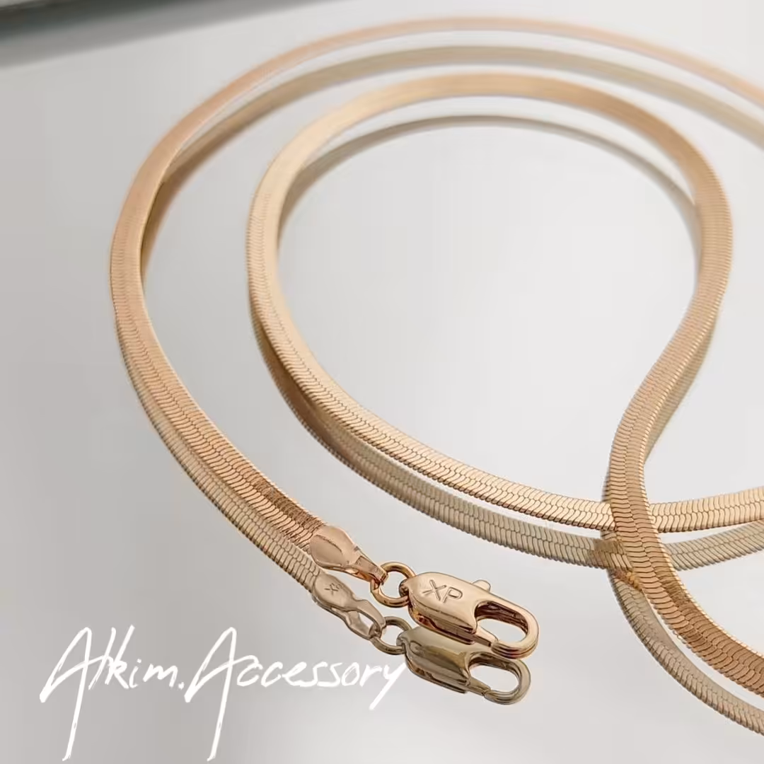 نیمست دست بند و گردنبند ماری، ژوپینگ، ضد حساسیت با آبکاری طلا