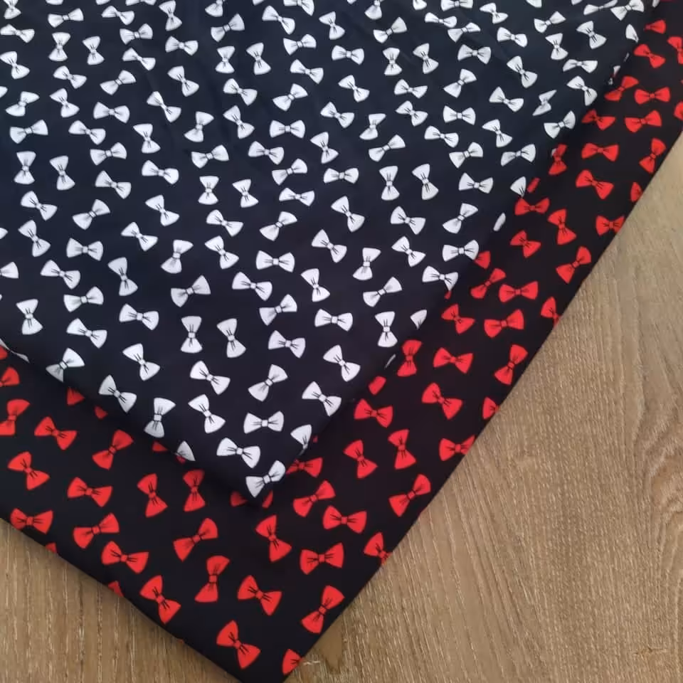 پارچه نخی طرح پاپیون عرض 150