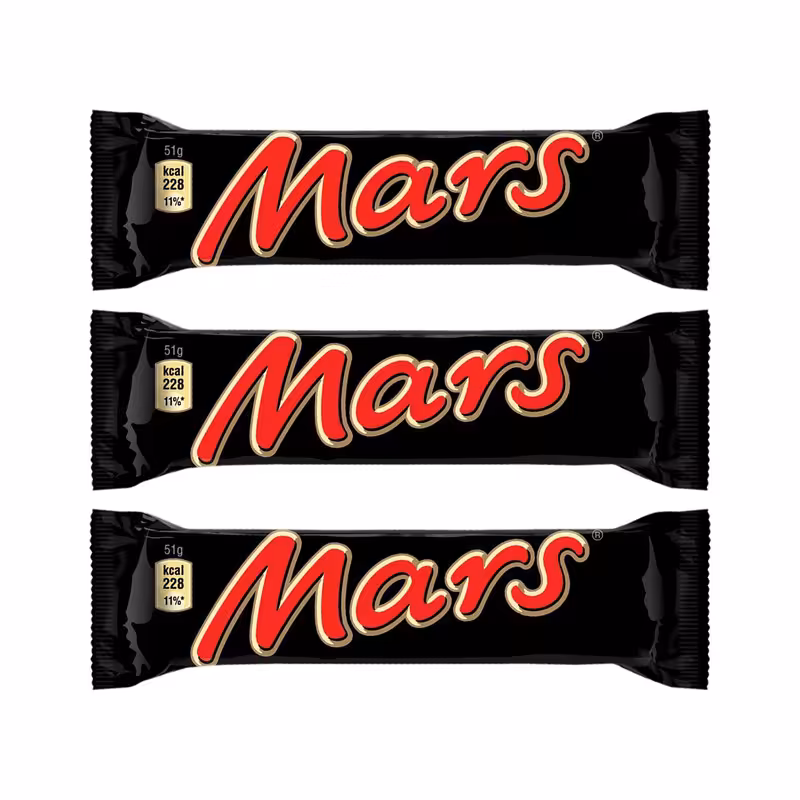 شکلات کاراملی مارس 51 گرم - بسته 3 عددی