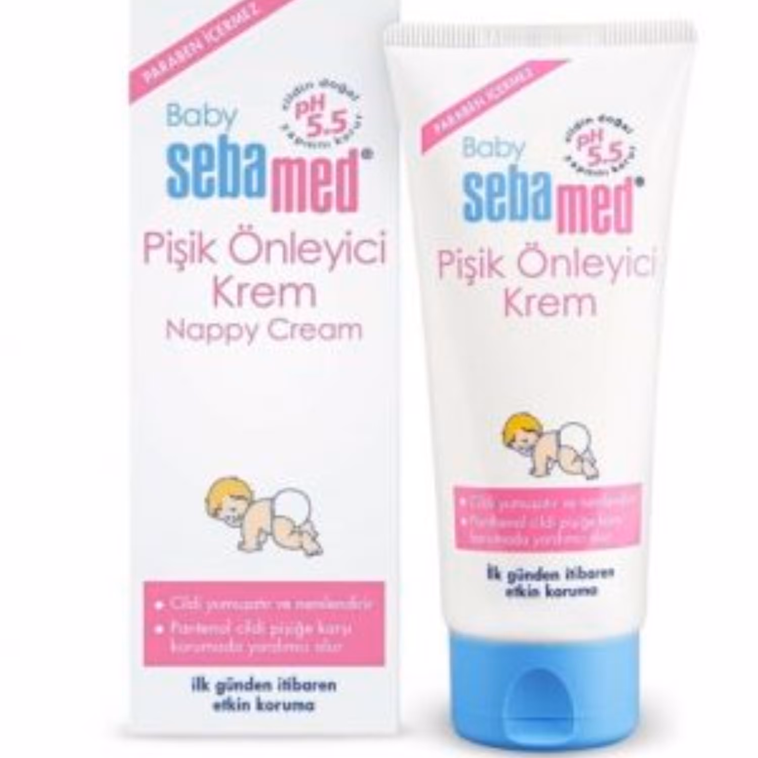 کرم بچه مناسب پوست حساس نپی سبامد Sebamed