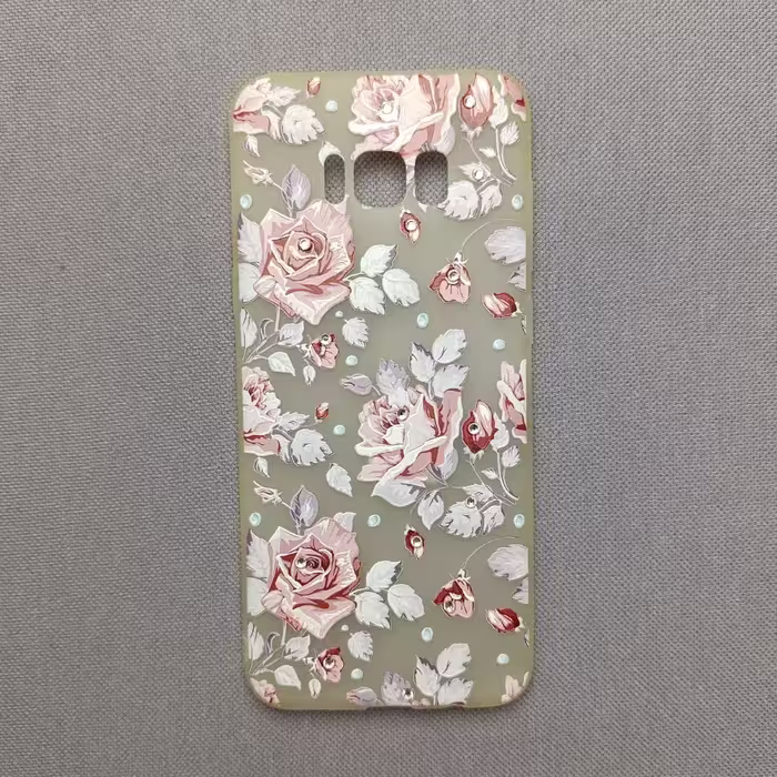 گارد - قاب - کاور طرح گل نگین برجسته مناسب برای سامسونگ Galaxy S8 Plus ( s8plus ) ( اس 8 پلاس )
