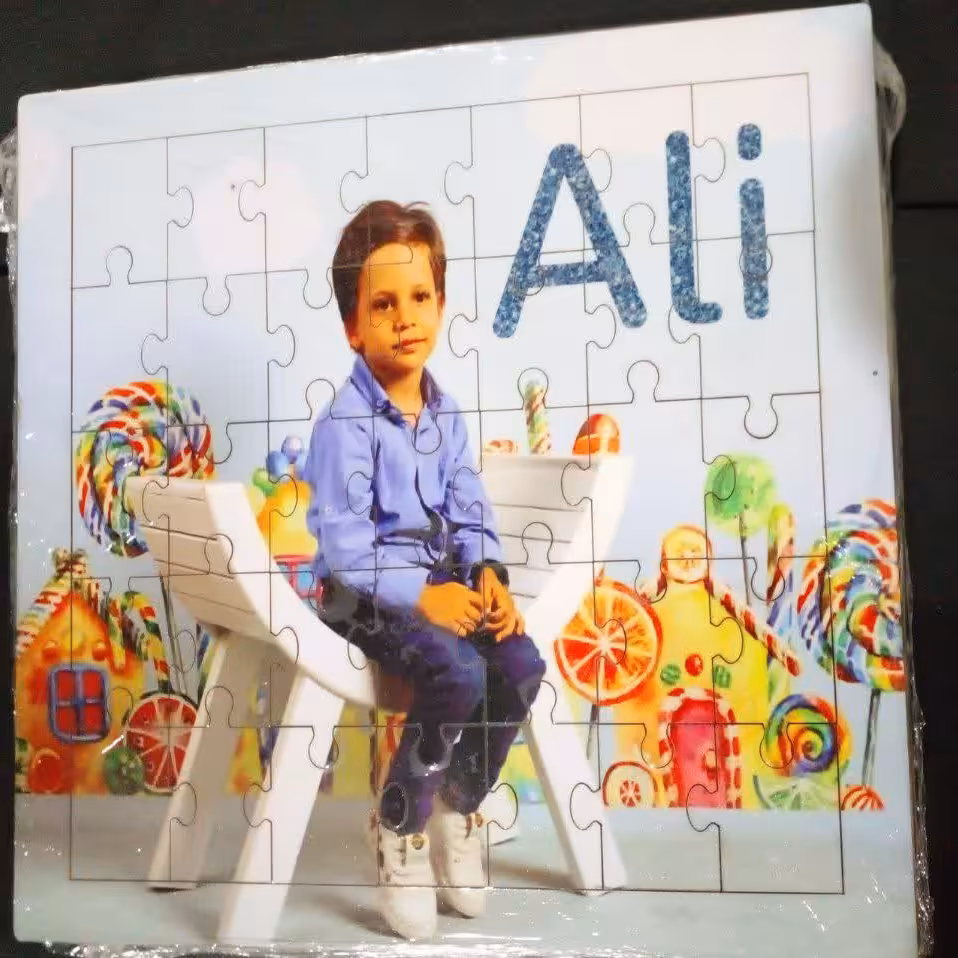 چاپ عکس و طرح دلخواه روی پازل