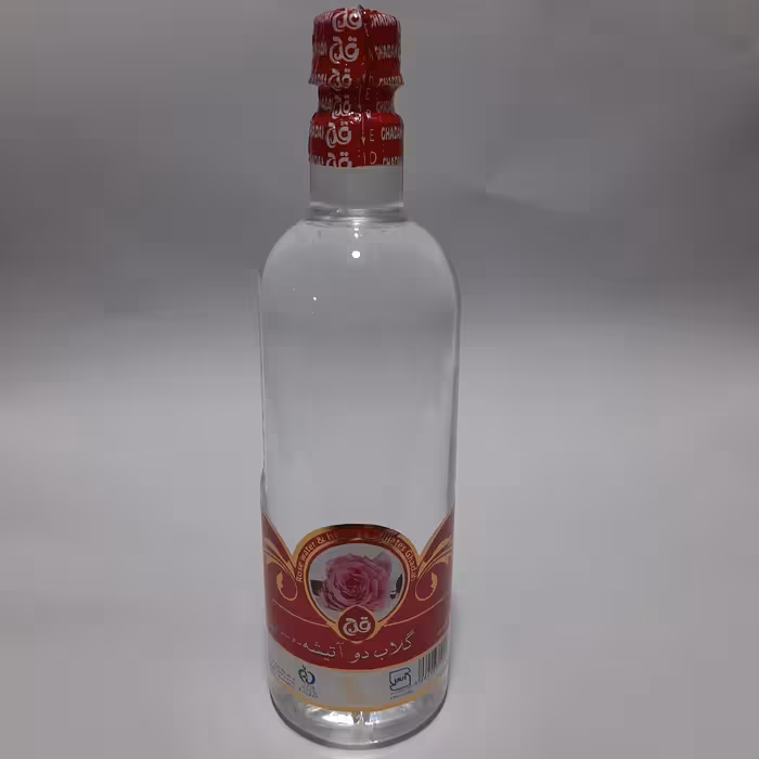 گلاب دو آتیشه قدح کاشان یک لیتری کارتن 12 عددی