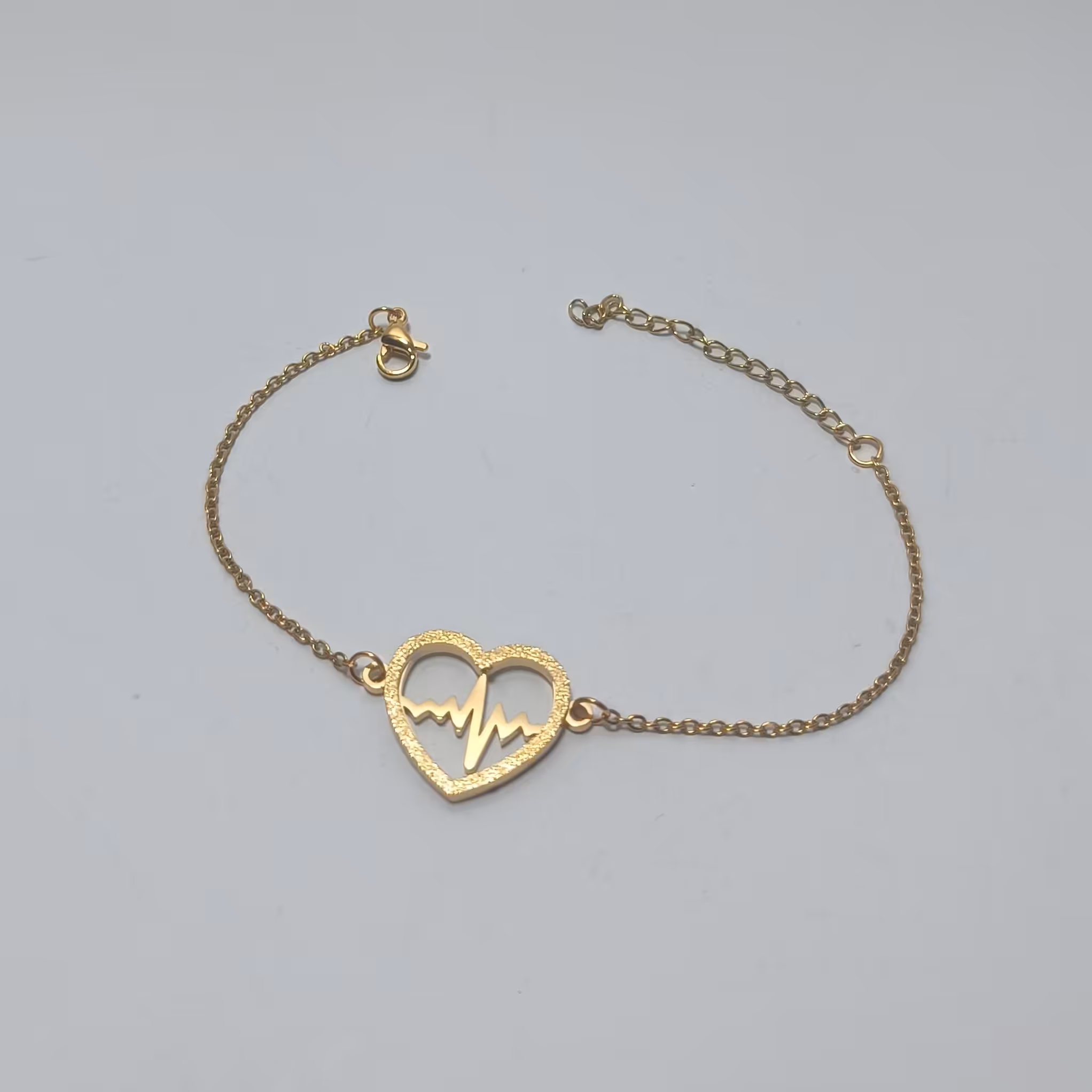 دستبند استیل رنگ ثابت طلایی کد77فروشگاه آیسان 