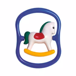 جغجغه اسب سفید پونی آبی