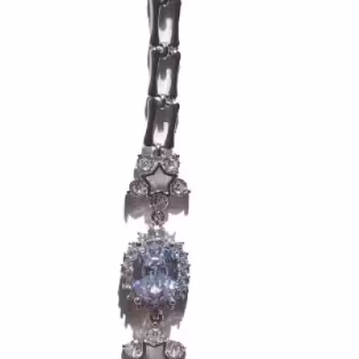 دستبند استیل طرح ستاره و بیضی