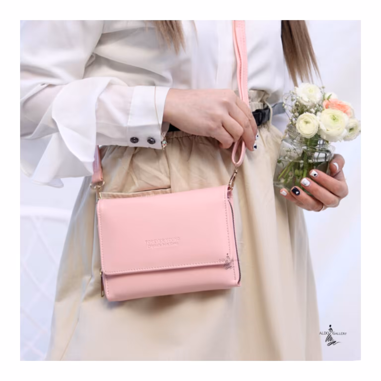 کیف پول چرم مصنوعی آستر پارچه کاربرد روزانه ابعاد 3 در 15 در 19