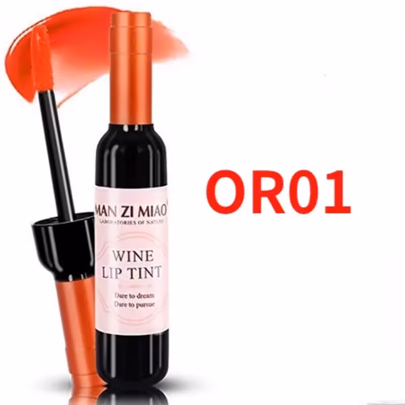 تینت لب شامپاین  man zi miao wine lip tint کد or01