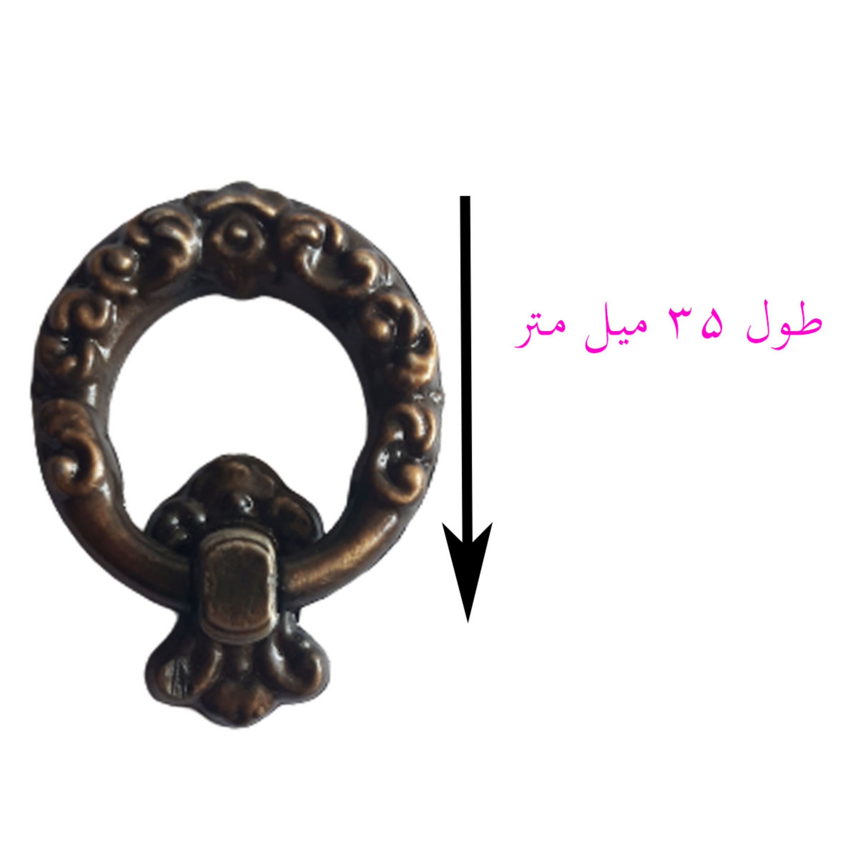 دستگیره کابینت کمد و کشو مدل گوشواره ای بسته 4 عددی