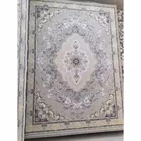 فرش ماشینی 1200 شانه گل برجسته اصل تراکم 3600 طرح پرند زمینه ترمه ای (فیلی) 12 متری جنس اکرولیک