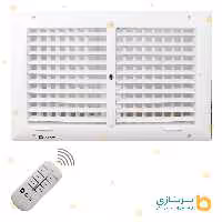 دریچه کولرریموت داربرنازی مستطیل دو شبکه سایز 30 در 60گارانتی 60ماه برنازی سرویس