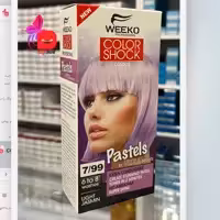 شامپو رنگ ویکو مدل color shock شماره 7.99 رنگ یاسی روشن