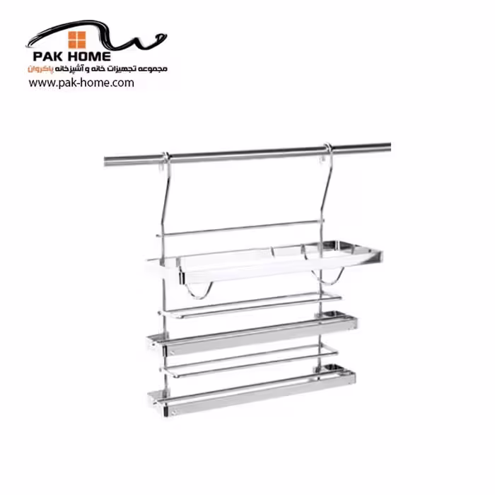 جا دستمال و فویل آویز کروم آدلان A217