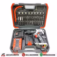 مجموعه 33 عددی دریل پیچ گوشتی چکشی صنعتی باس مدل BS2525