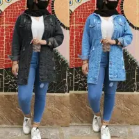 کت جین زنانه وارداتی سایز 36 تا46 مانتو لی زنانه 