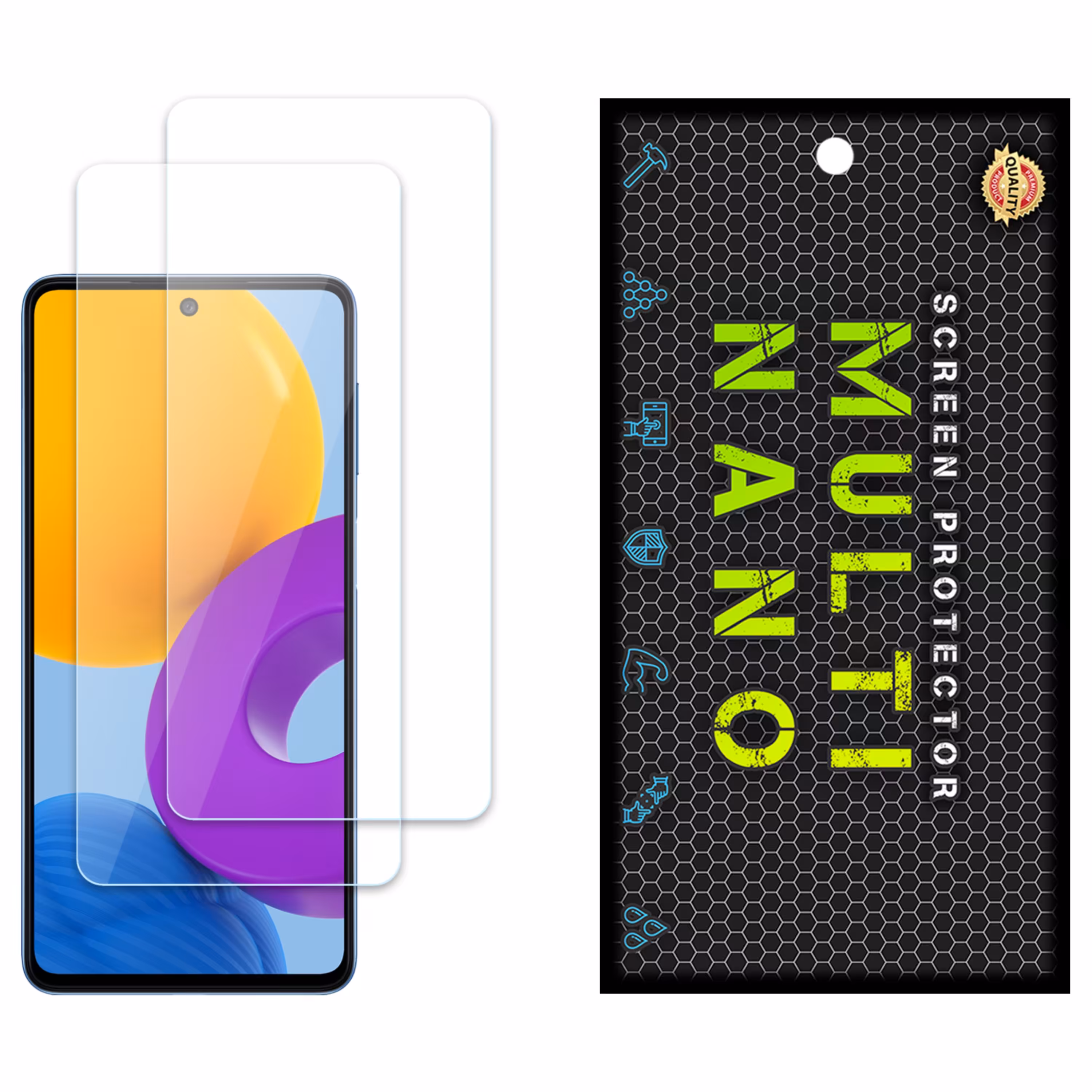 محافظ صفحه نمایش مولتی نانو مدل X-S2N برای موبایل سامسونگ Galaxy M52 بسته دوتایی