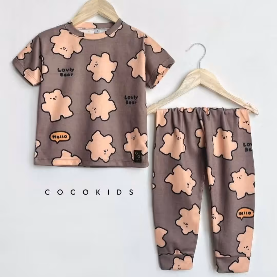 ست اسپرت بچه گانه خرسی با کیفیت فوق العاده برند کوکو