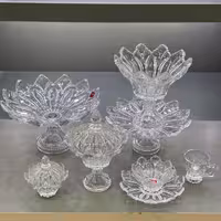 سرویس کریستال  پذیرایی 12 نفره 45 پارچه شفاف 