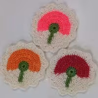 اسکاچ طرح گل پرچمی یا قارچی سفارش به صورت تک و عمده پذیرفته میشه  