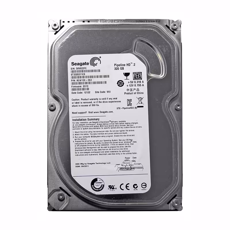 هارد اینترنال  320GB سیگیت باراکودا  سرعت چرخش HARD 320GB seagate baracoda7200rpm 