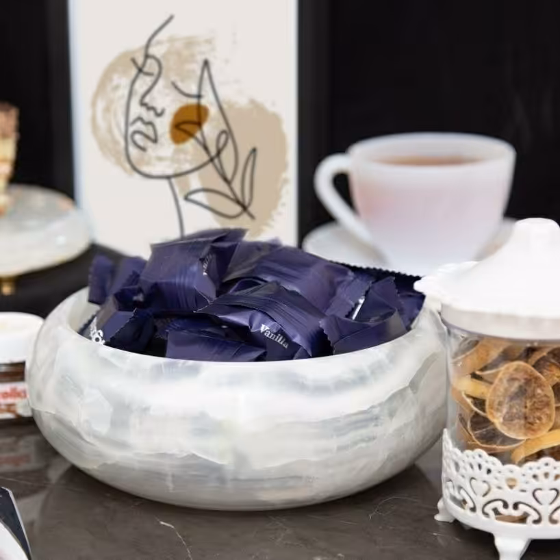 شکلات خوری سنگی مرمر-میوه خوری (300گرم)