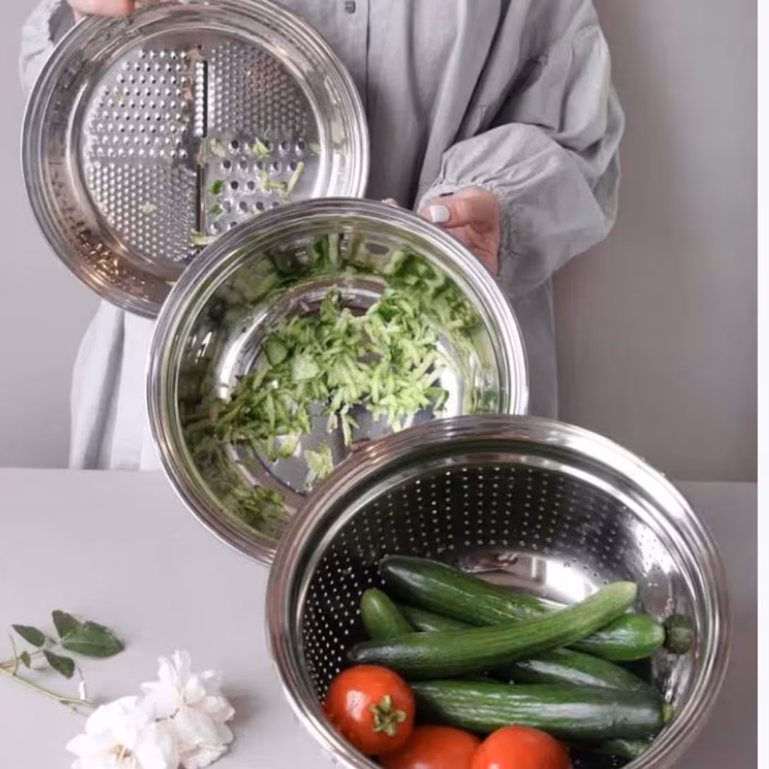 ابکش و لگن رنده ای