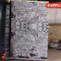 گلیم فرش ماشینی  نقره ای کد 2043سایز 6متری (2 در 3)