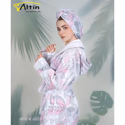 حوله تنپوش پودایران طرح ماهور صورتی سایز 125