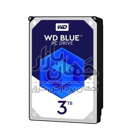 هارد دیسک اینترنال وسترن دیجیتال آبی ظرفیت 3 ترابایت مدل WD30EZRZ