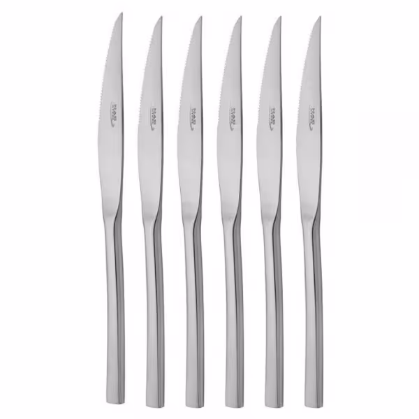 کارد استیک 6 پارچه ناب استیل مدل فلورانس