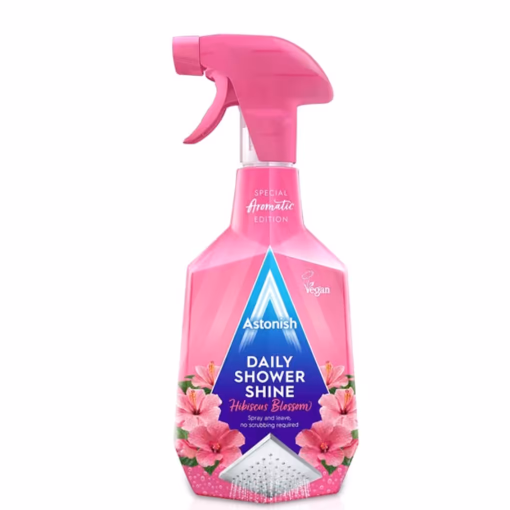 اسپری ضد لک و براق کننده دوش حمام استونیش با رایحه شکوفه هیبیسکوس 750 میل