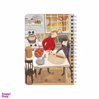 دفترچه یادداشت بامبیلیپ مدل چوبی طرح کیک پزی در آشپزخانه کد 4417312