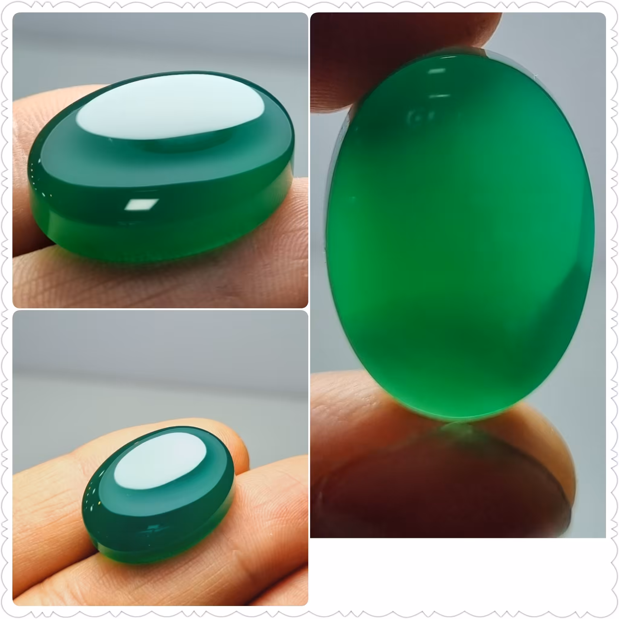 نگین عقیق سبز اصل 