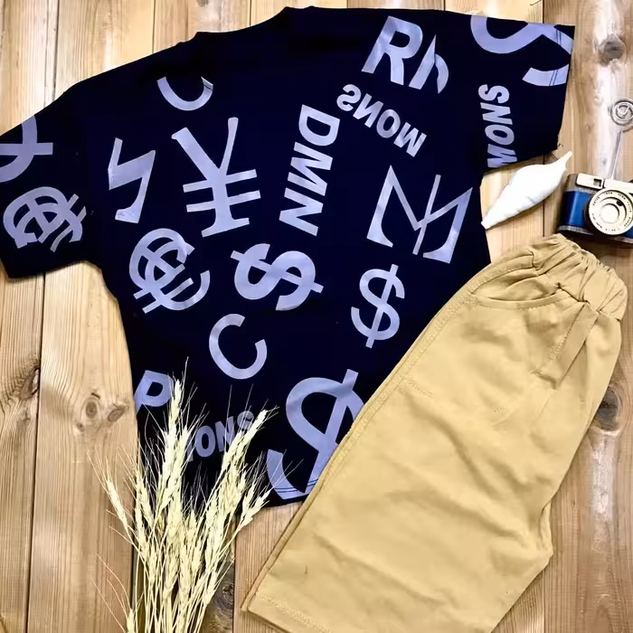 ست تیشرت شلوارک اسپرت جذاب تابستونه مناسب چهار تا یازده سال







