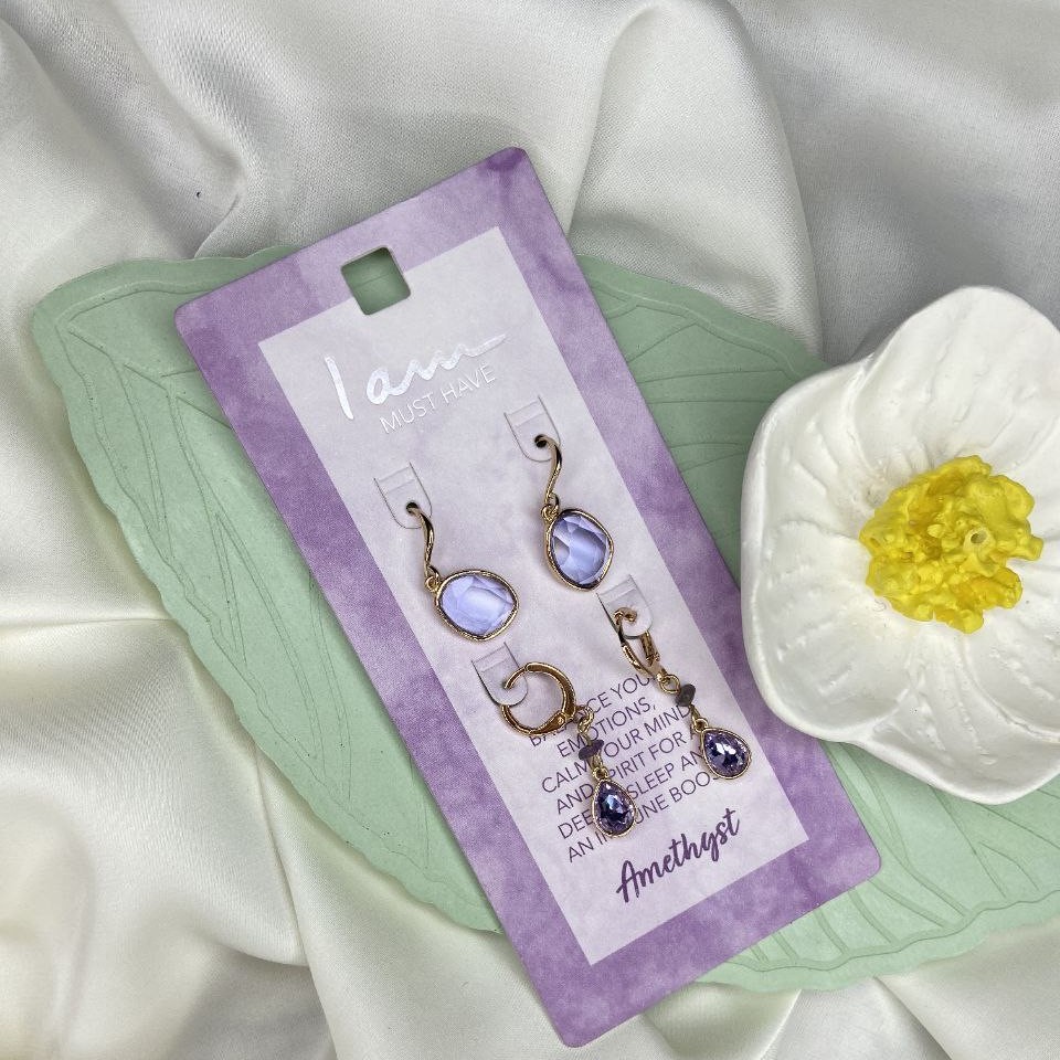 پک گوشواره 2 عددی استیل رنگ ثابت و ضد حساسیت و بسیار شیک