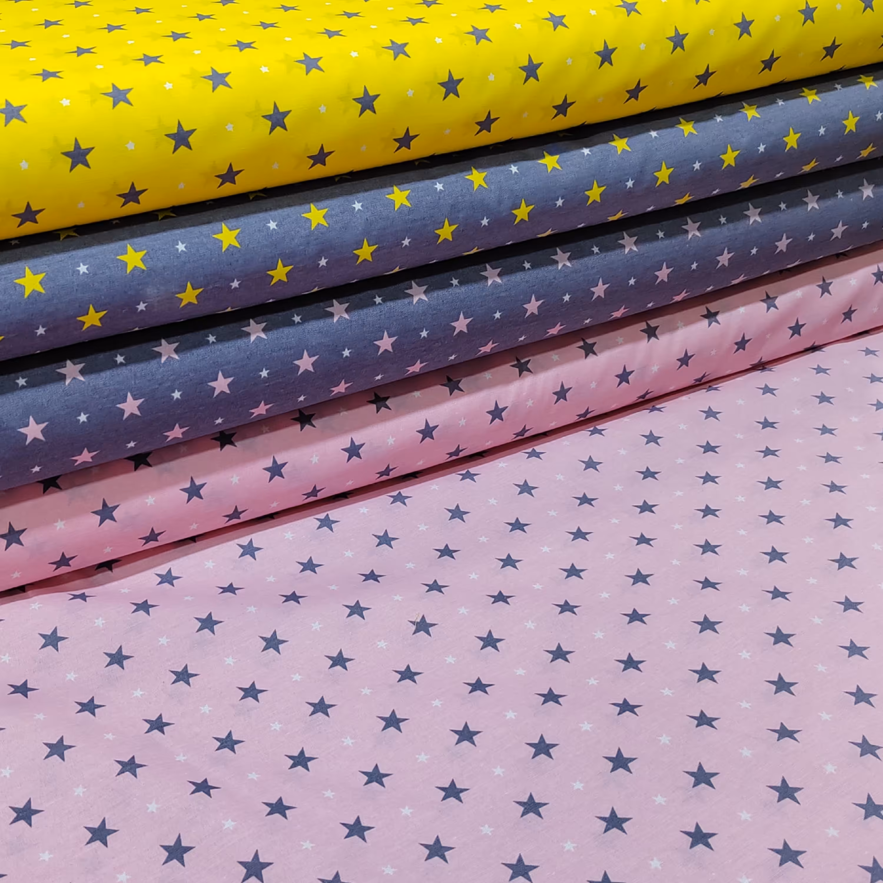 پارچه ملحفه متری طرح ستاره بارون عرض 2متر