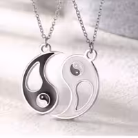 ست گردنبند دو عددی یین یانگ