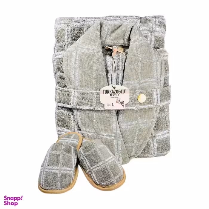 سرویس حوله پالتویی 2 تکه ترک آز طرح ویتوریا سایز 125