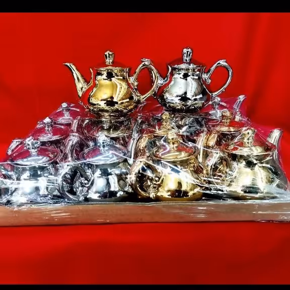 قوری زعفران کروم