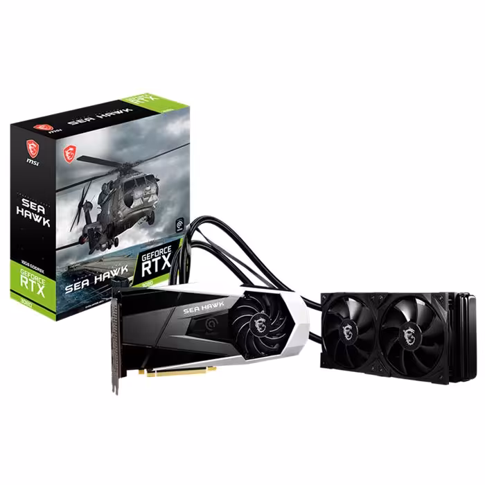 کارت گرافیک ام اس آی GeForce RTX 3080 SEA HAWK 10G LHR