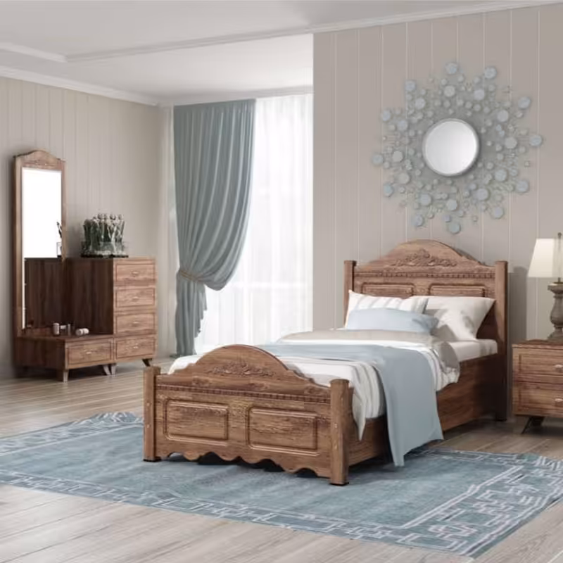 تخت خواب یک نفره مدل وستا بدون کشو بدون تشک(ارسال پس کرایه)