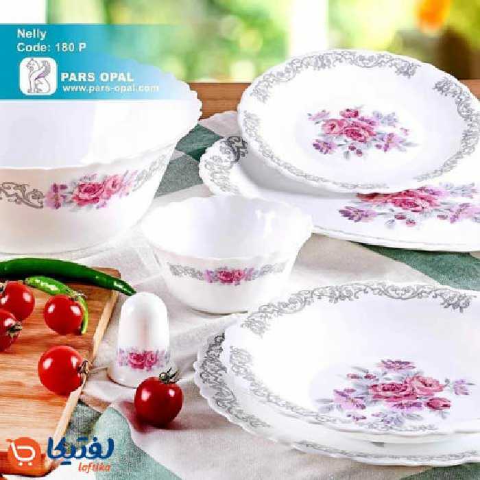 سرویس نلی صورتی پارس اپال 6 نفره 28 پارچه کد 181