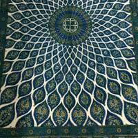 سفره قلمکار6نفره یا رومیزی طرح صادراتی  100در150پنبه کتان قابل شستشوبدون ابرفت و تغییر رنگ 