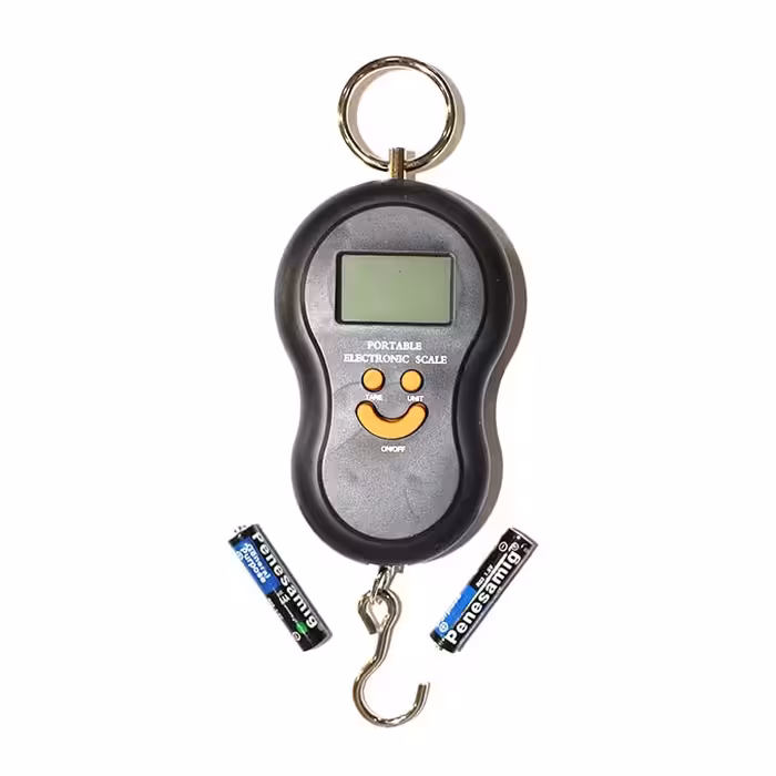 ترازوی دیجیتال وزن کشی (2 عدد باطری رایگان)