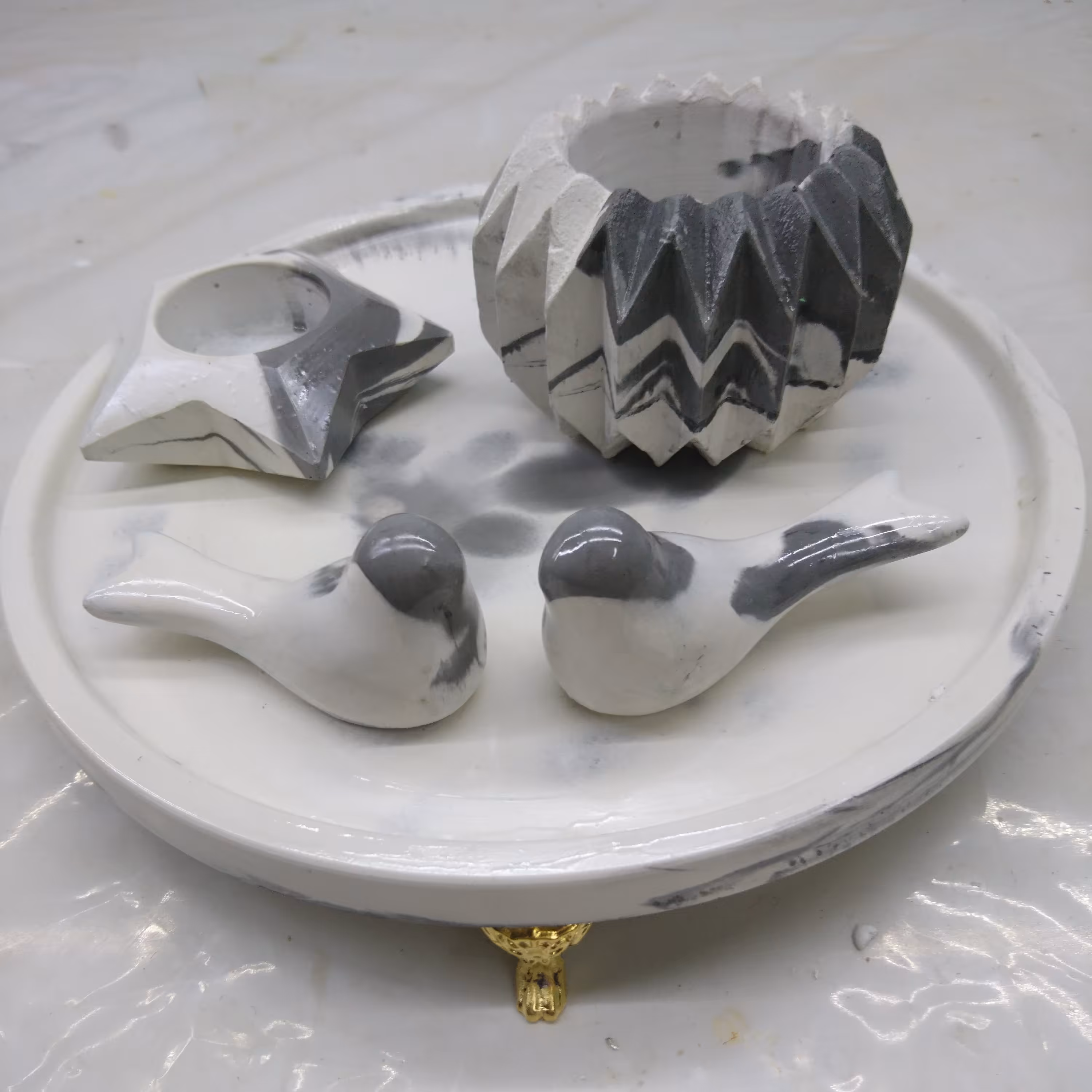 ست دکوراتیو بتن پلیمری